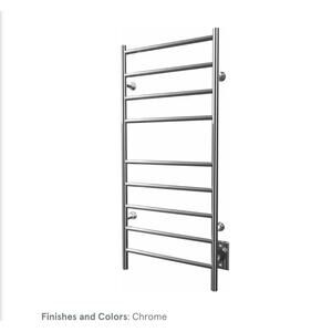 New Kontour Linear Towel Warmer 4024W Brushed Nickel 18x40 Rejuvenation hardwire